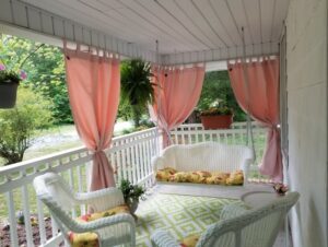 use outdoor curtains 